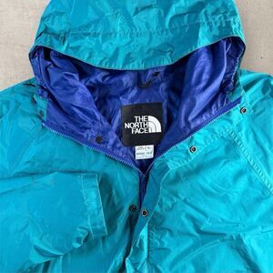 Vintage The North Face Gore-Tex Parka Jacket USA Mens XL Aqua Blue USA 90s